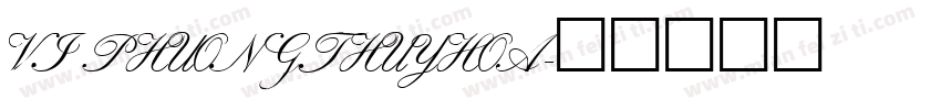 VI PhuongThuyHoa字体转换